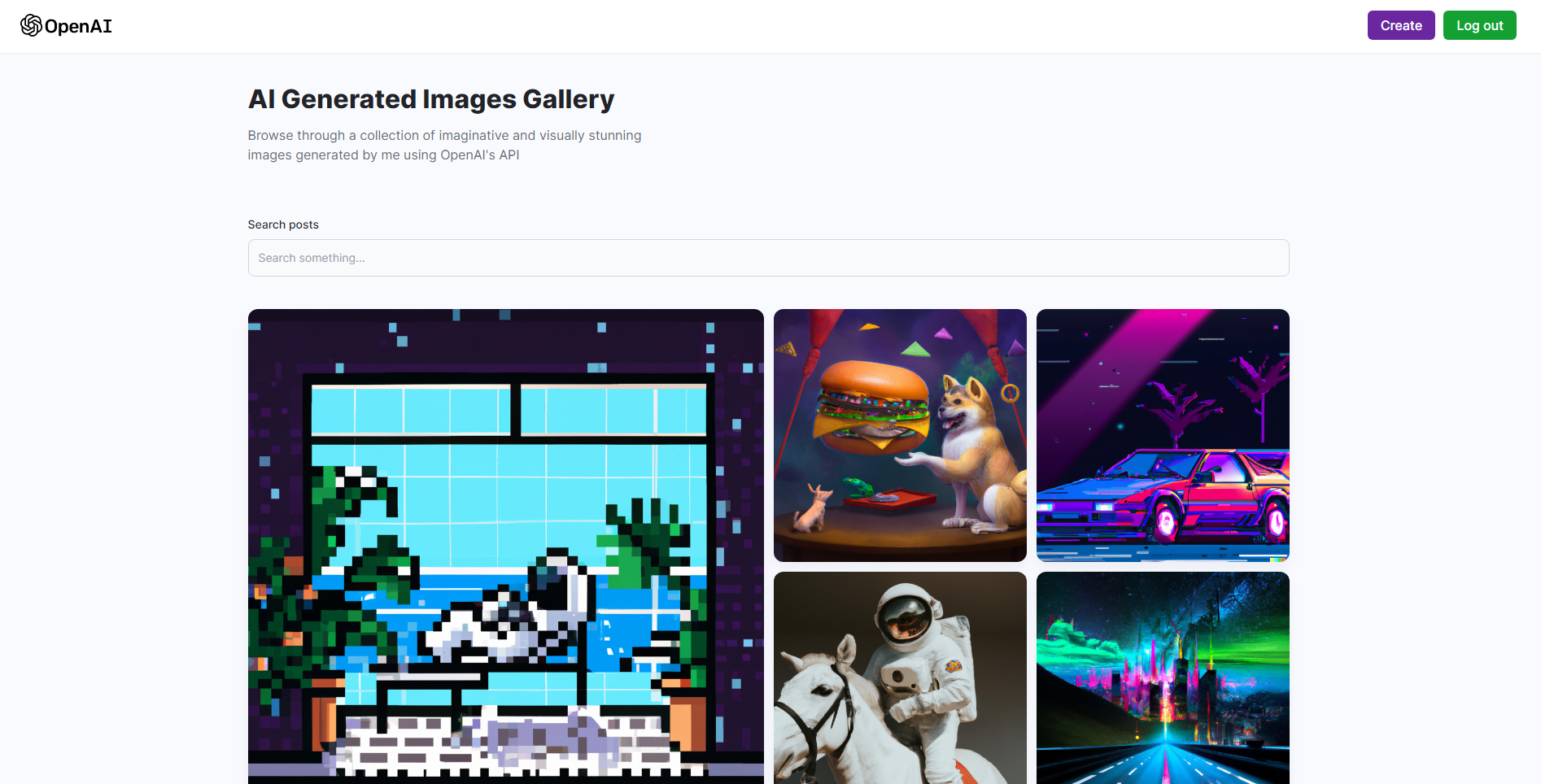 Logo of AI Generated Images Gallery